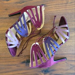 Charming Charlie lace-up pumps (EUC) 🛍 HP 🛍